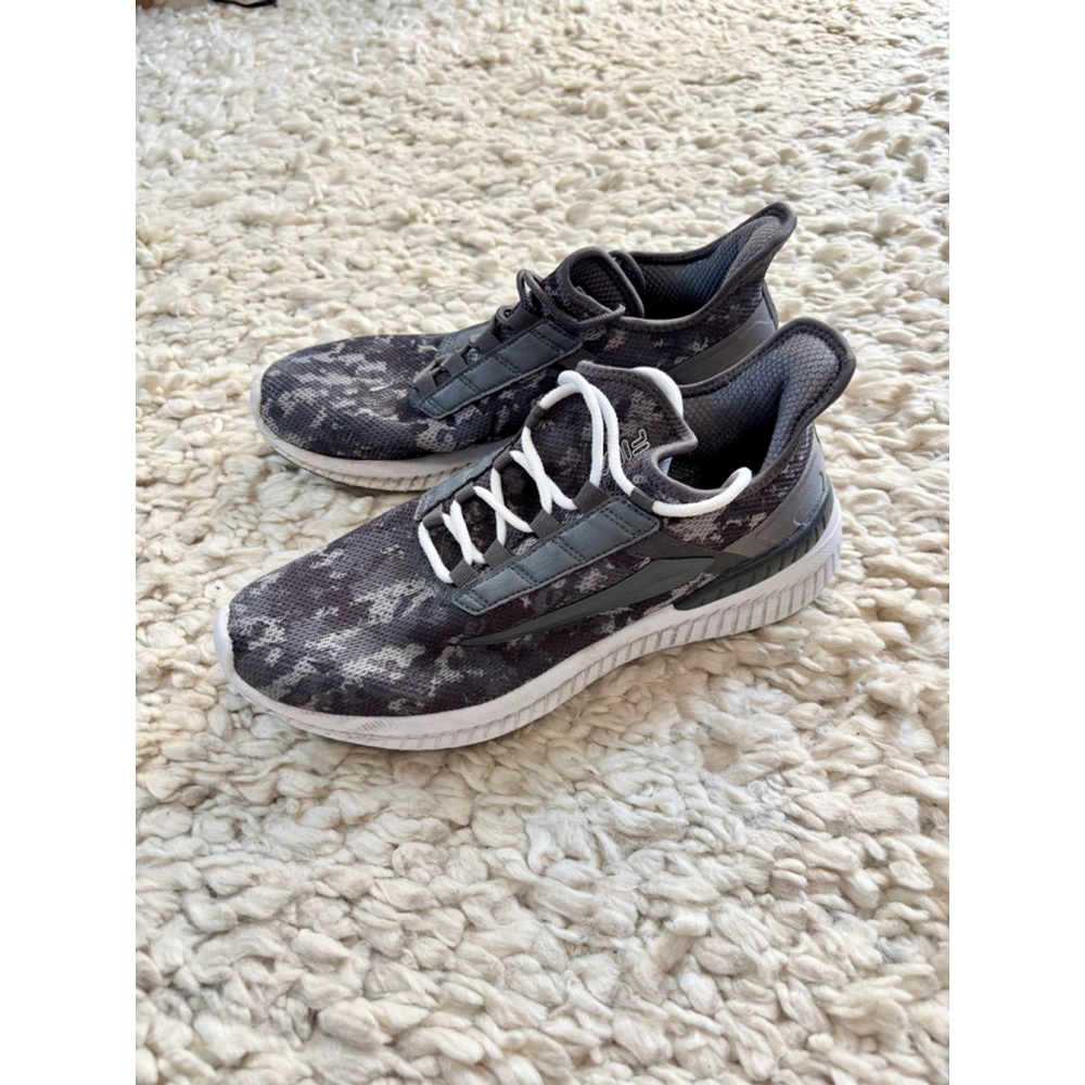 Men’s Fila Gray Camo Athletic Shoes Size 9.5